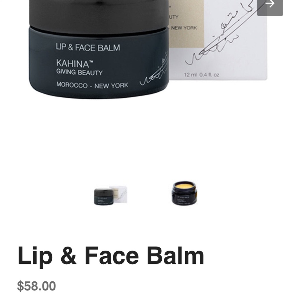 Kahina giving beauty Face and Lip Balm 11ml BNIB
